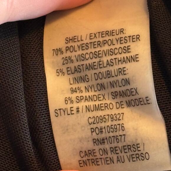 Alice & Olivia Cocktail Dress - Gray/Silver Shimmer with Sheer Back - Size 8 - Picture 3 of 16